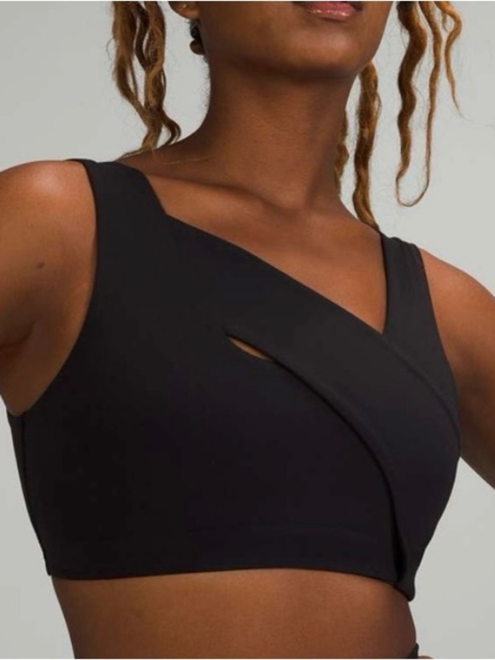 Lululemon Nulu Cross Front Yoga Bra size 12 Black